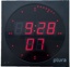 PLURA MTD display with LED seconds ring, LTC / Ethernet / IRIG-B interface, 300 mm square, PoE